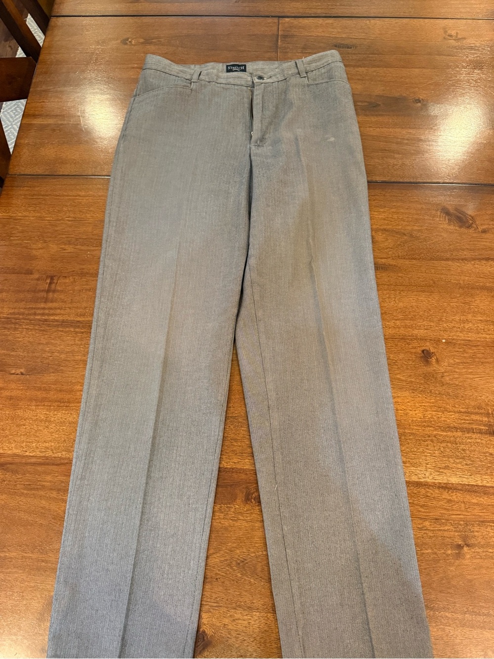 Stacy Adams Men's Light Gray Dress Slacks